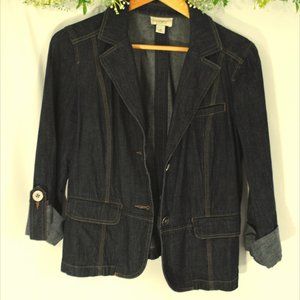 LOFT Dark Wash Denim Jacket